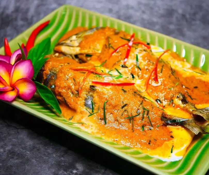 mackerel fillet with curry