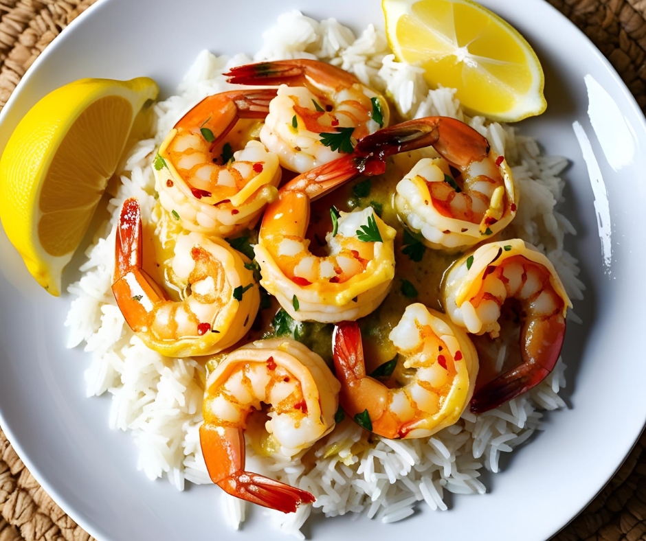 Garlic Butter Shrimp & Rice – A Flavorful, Easy Dinner Idea!