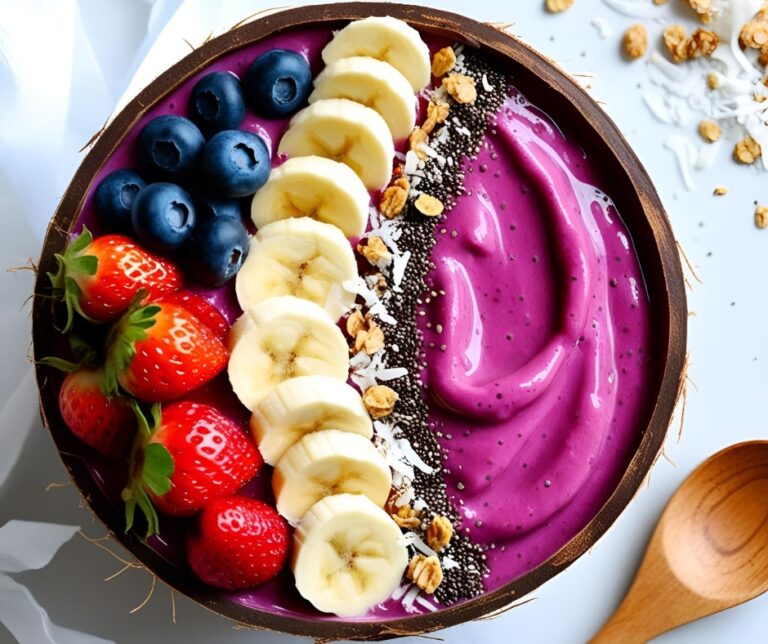 Colorful & Nutritious Smoothie Bowl – A Perfect Healthy Breakfast!